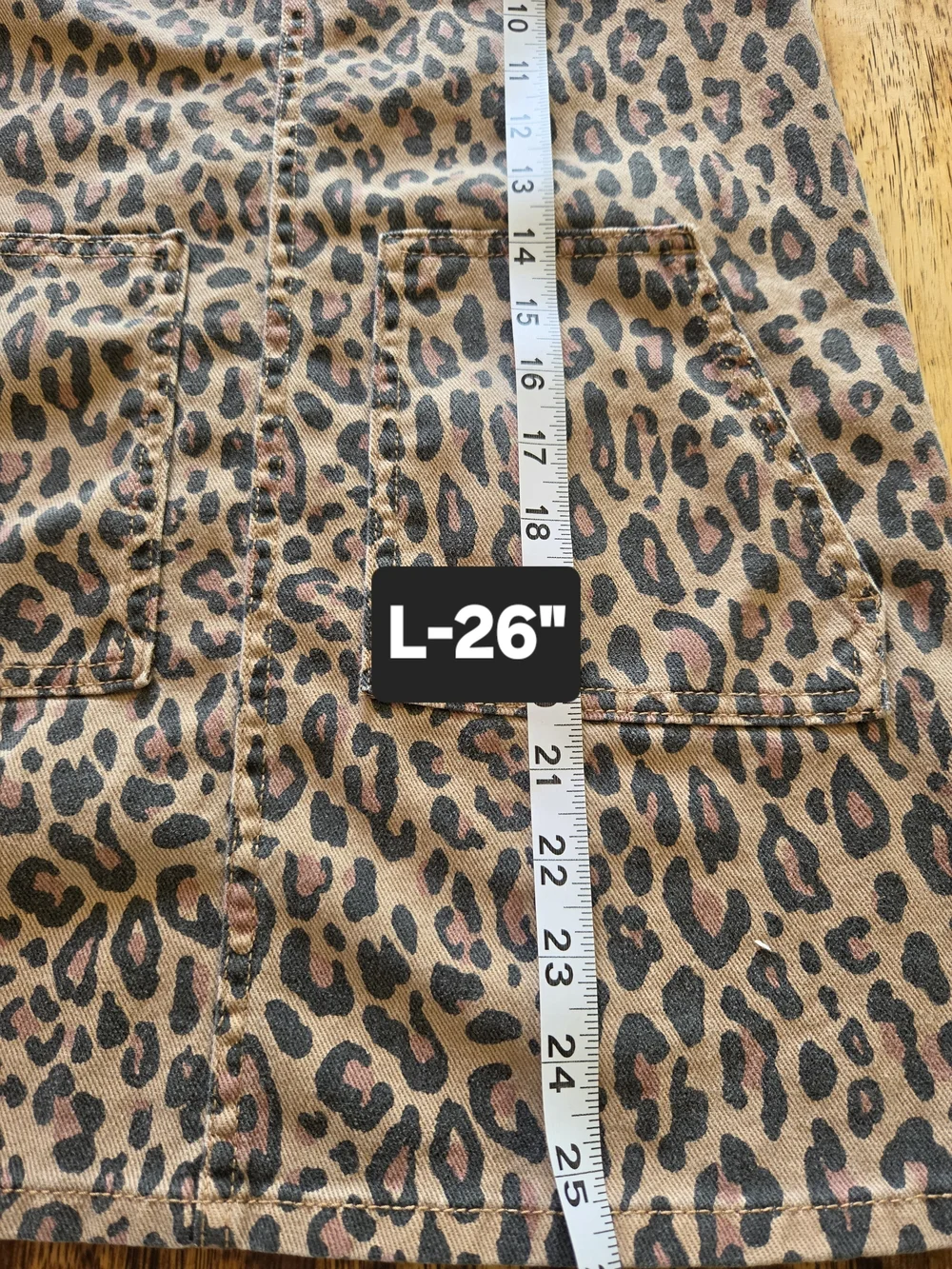 H&M Taupe and Black Leopard Print Dress